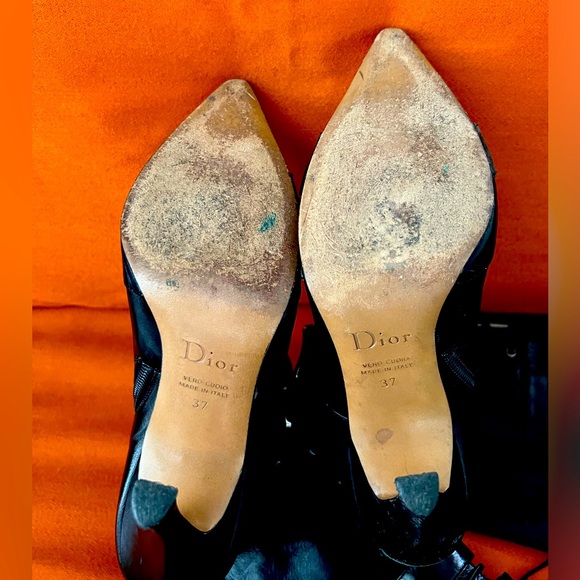 DIOR STUNNING Vintage Black Boots Amazing Condition WORN 1X and stored for 25yrs - Picture 7 of 13